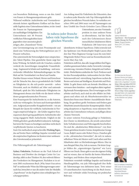 Magazin Personalwirtschaft 01/2018