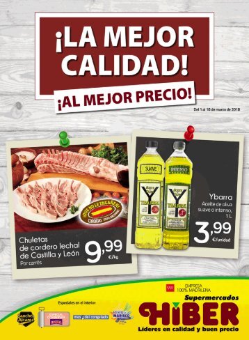 Supermercados Hiber catálogo ofertas del 1 al 18 de Marzo 2018