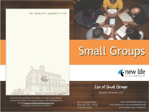 Small Groups Small Groups - New Life Fellowship Church