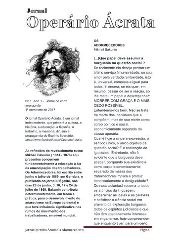 JORNAL ACRATA Nº 1 BAKUNIN 7