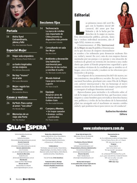 Revista Sala de Espera R.D. Nro. 51 Febrero 2018