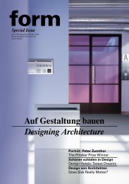 Auf Gestaltung bauen Designing Architecture - Form
