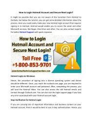 How to Login Hotmail Account and Secure Next Login?