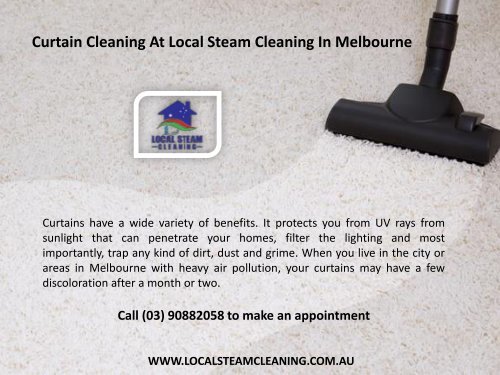 Curtain Cleaning At Local Steam Cleaning In Melbourne