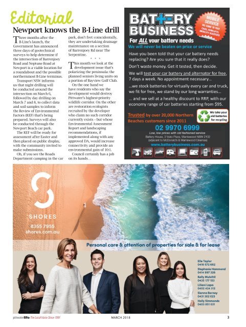 Pittwater Life March 2018 Issue