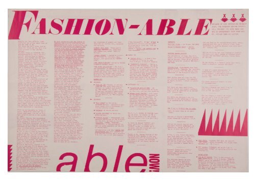 Fashion Design Council (FDC) Newsletters, 1984 - 1985
