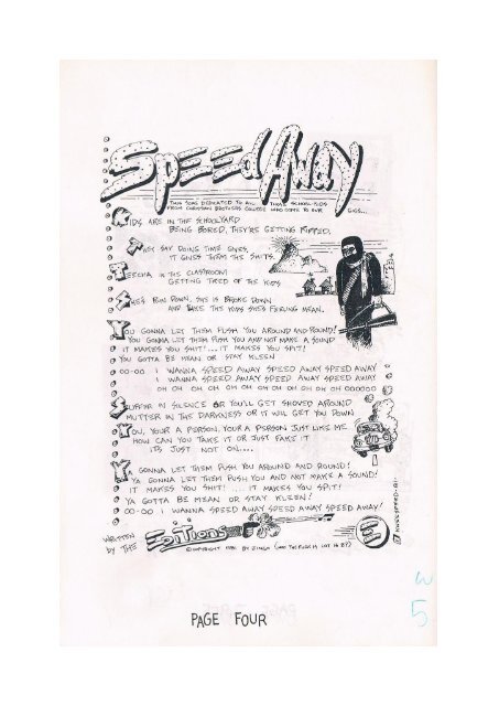 The Editions - Aggression Songbook, 1981