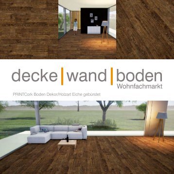 dwb Produktinformation PrintCork Boden Eiche gebürstet