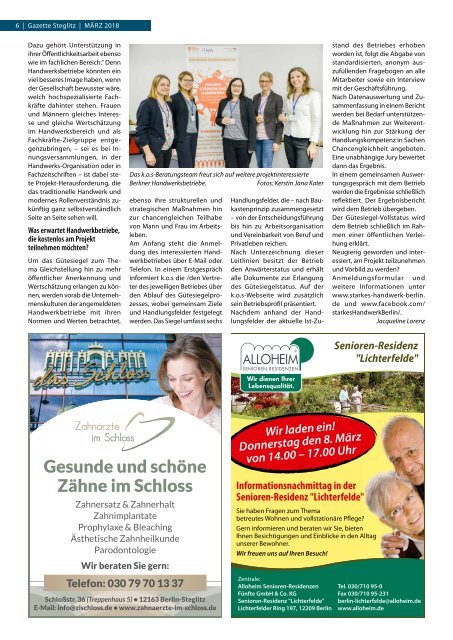 Gazette Steglitz Nr. 3/2018