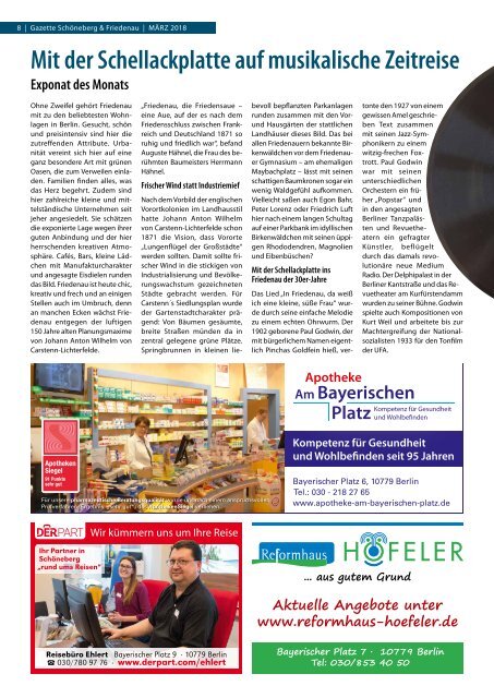 Gazette Schöneberg-Friedenau Nr. 3/2018