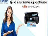 Epson Inkjet Printer Support Number