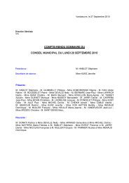 Compte rendu sommaire du CM de septembre 2010