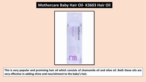 Best Hair Oil For Faster Baby Hair Growth