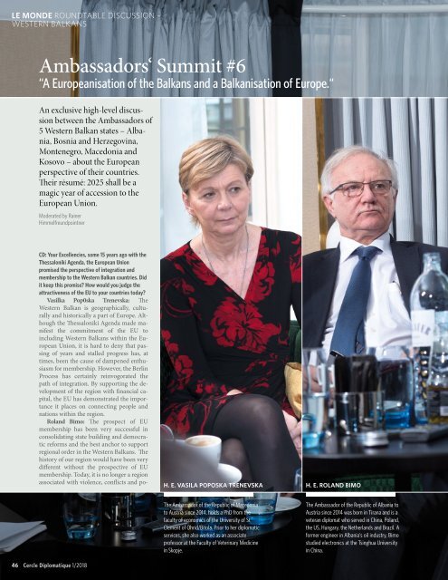 CERCLE DIPLOMATIQUE - issue 01/2018