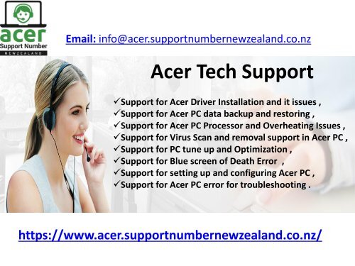 Acer support number- 098015144