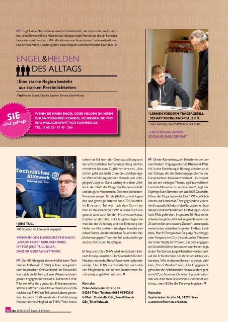 ego Magazin Trier & Mosel - Ausgabe 18