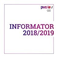 INFORMATOR PWSTE 2018/2019