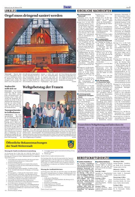 Wochen-Kurier 9/2018 - Lokalzeitung für Weiterstadt und Büttelborn