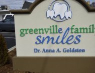 Signboard at our dentistry in Greenville SC