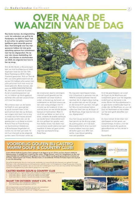 De Nederlandse Golfkrant maart 2018