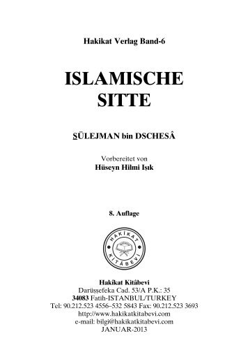 ISLAMISCHE SITTE