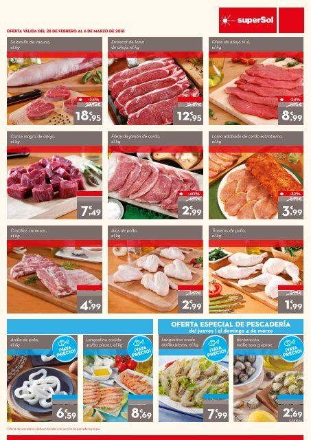 superSol supermercados folleto ofertas del 28 de febrero al 13 de marzo 2018 Zona centro