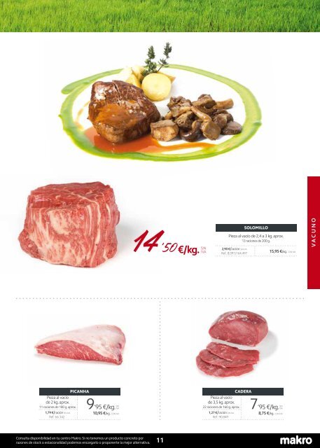 makro catálogo de carnes cataluña del 1 de marzo al 30 de abril 2018