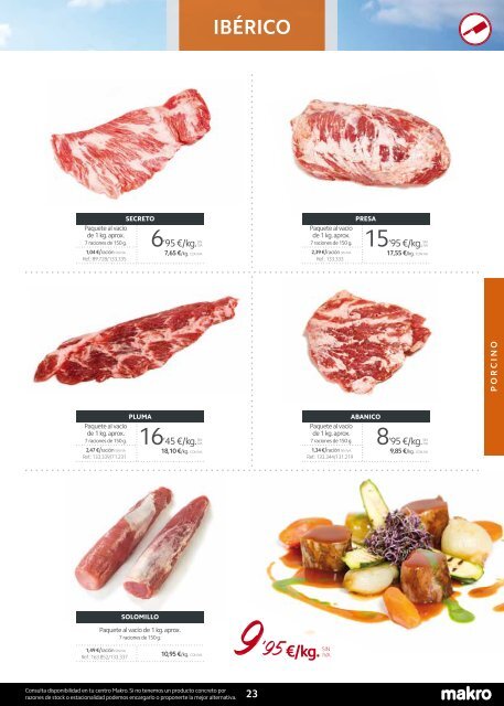 makro catálogo de carnes cataluña del 1 de marzo al 30 de abril 2018