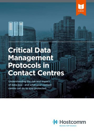 Critical Data
Management
Protocols in
Contact Centres