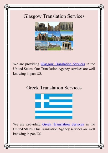 Slovene Translation Services