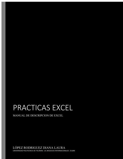 PRACTICA NUMERO 1.1 EXCEL