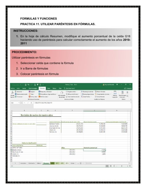 PRACTICAS EXCEL