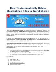 How To Automatically Delete Quarantined Files In Trend Micro?