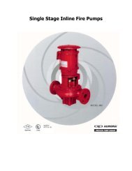 Fire Fighting Pumps for Sale