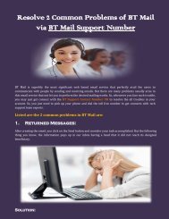 Resolve 2 Common Problems of BT Mail