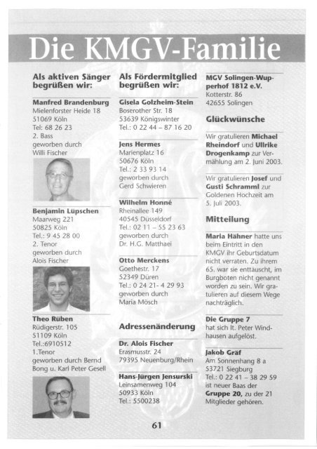 Der Burgbote 2003 (Jahrgang 83)