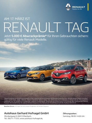 Renault Tag bei Hufnagel