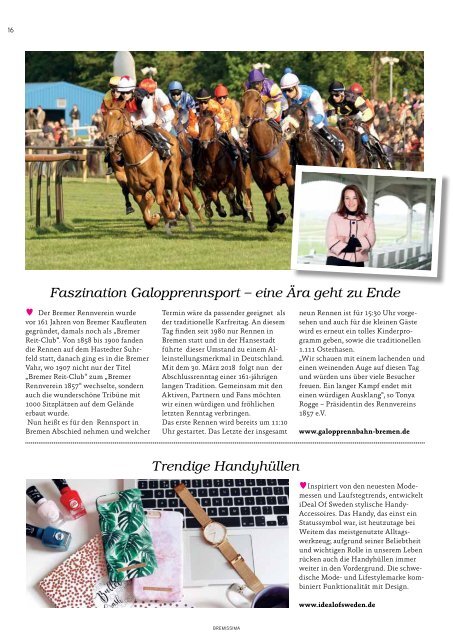 BREMISSIMA Magazin | März-April 2018