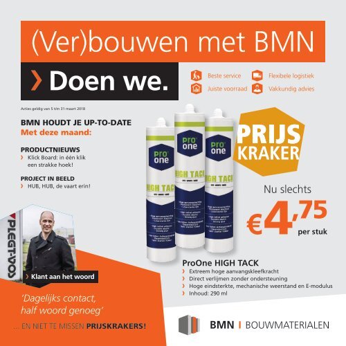 BMN krant - (ver)bouwen met bmn > doen we. Editie maart 2018