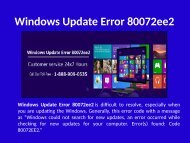 Fix Windows Update Error 80072ee2 Call 1-888-909-0535