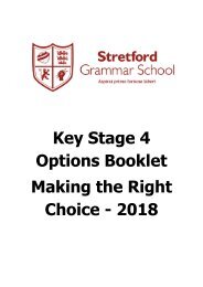 Options Booklet 2017