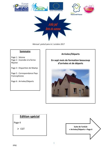 journal octobre