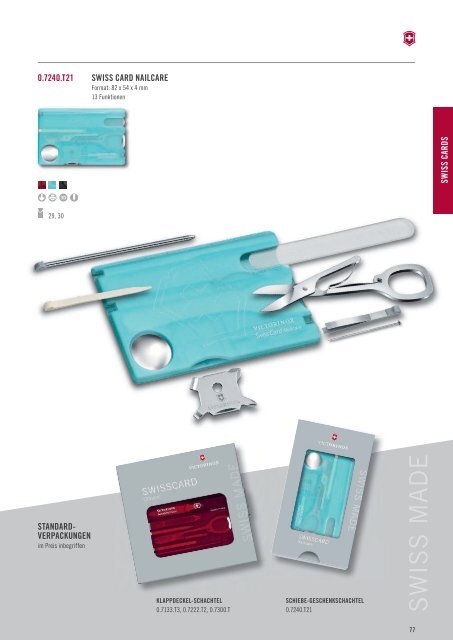 Victorinox Werbeartikel Katalog 2018