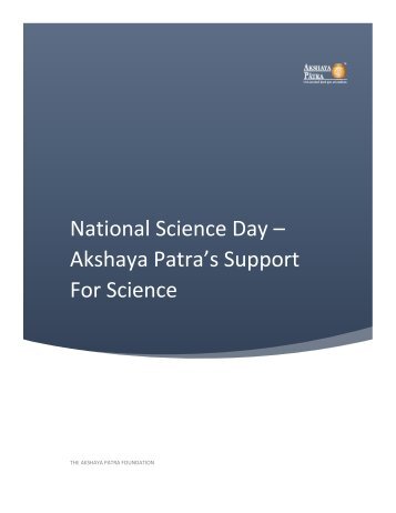 National Science Day - Akshaya Patra’s Support for Science