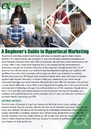 A Beginner’s Guide to Hyperlocal Marketing