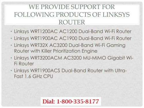 Dial 1-800-335-8177 Linksys Router Support Number