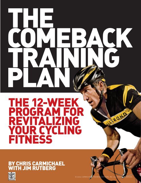 Lance Armstrong's Comeback Training Plan - Bicycling