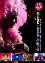 Doub7e Seven Events - 10-years Brochure