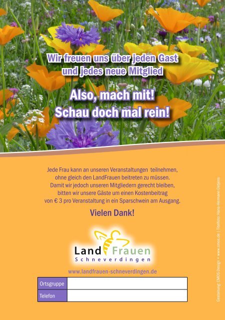 Landfrauen Schneverdingen - Programm 2018/19