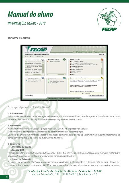 Manual do Aluno FECAP 2018